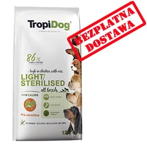 TROPIDOG PREMIUM LIGHT  ALL BREEDS  12 kg