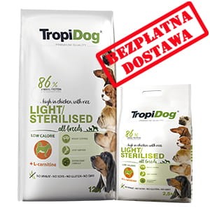 TROPIDOG PREMIUM LIGHT  ALL BREEDS  12 + 2,5 kg